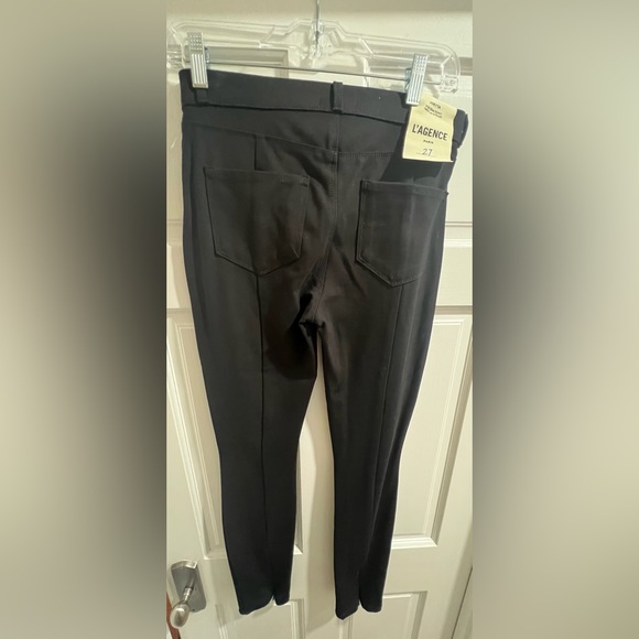 L'AGENCE JOETTA HIGH-RISE BACK ZIP Skinny Pants Sz 27 - Picture 4 of 10